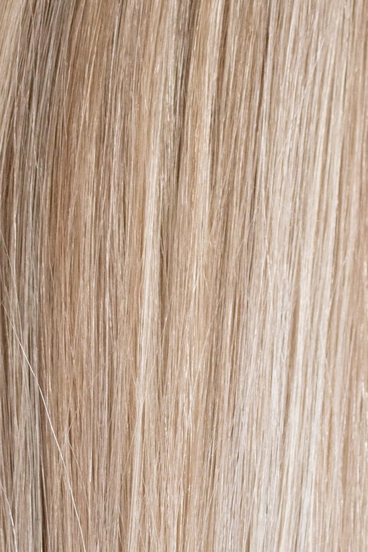 A Rooted, Cool, Lowlighted Blonde Extensions